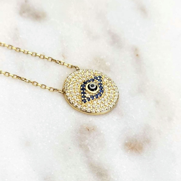 Elegant Evil Eye Necklace - Picture 3 of 4